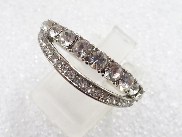 JAPANESE KIMONO / ANTIQUE CRYSTAL RING (SIZE 23.5)